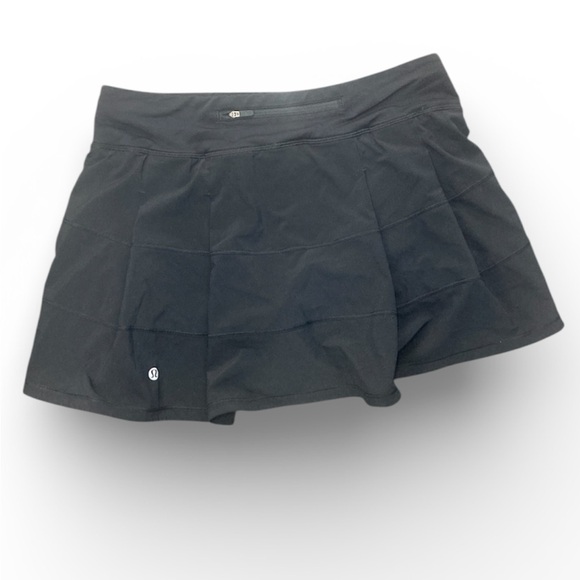 lululemon athletica pace Rival Black skirt Women size 8 - Picture 3 of 4